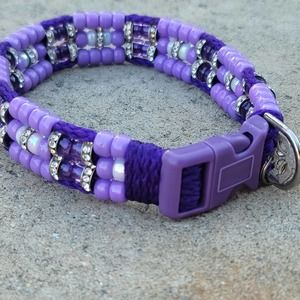 Custom Handmade Beaded Bling Dog Collar